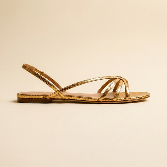 Ginevra Golden Sandals Summer Elegance - branded product photo